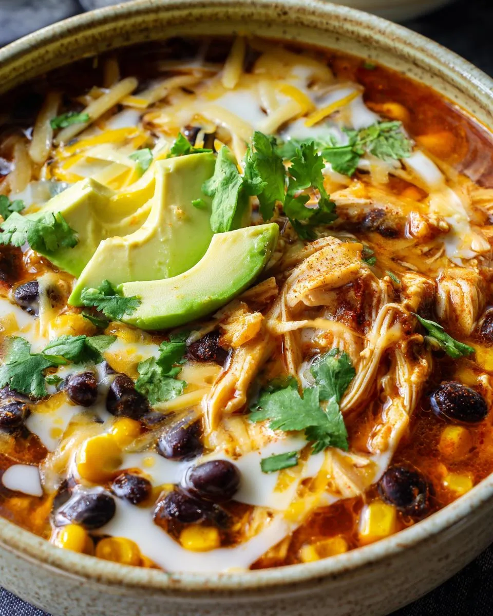 Creamy Chicken Enchilada Soup - detail 1