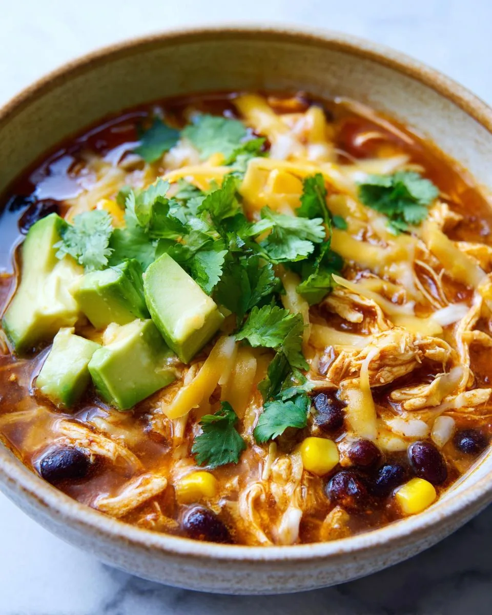 Creamy Chicken Enchilada Soup - detail 4