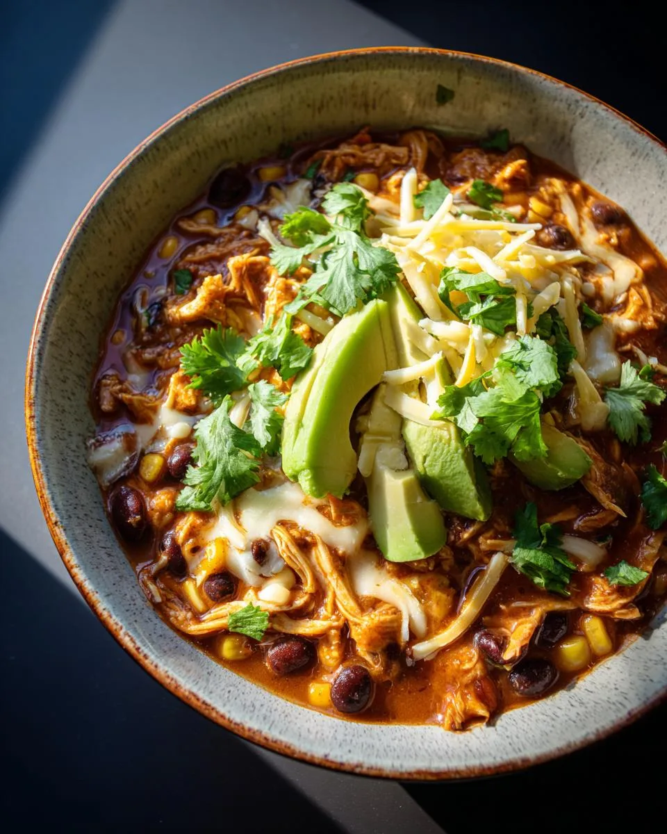 Creamy Chicken Enchilada Soup - detail 5