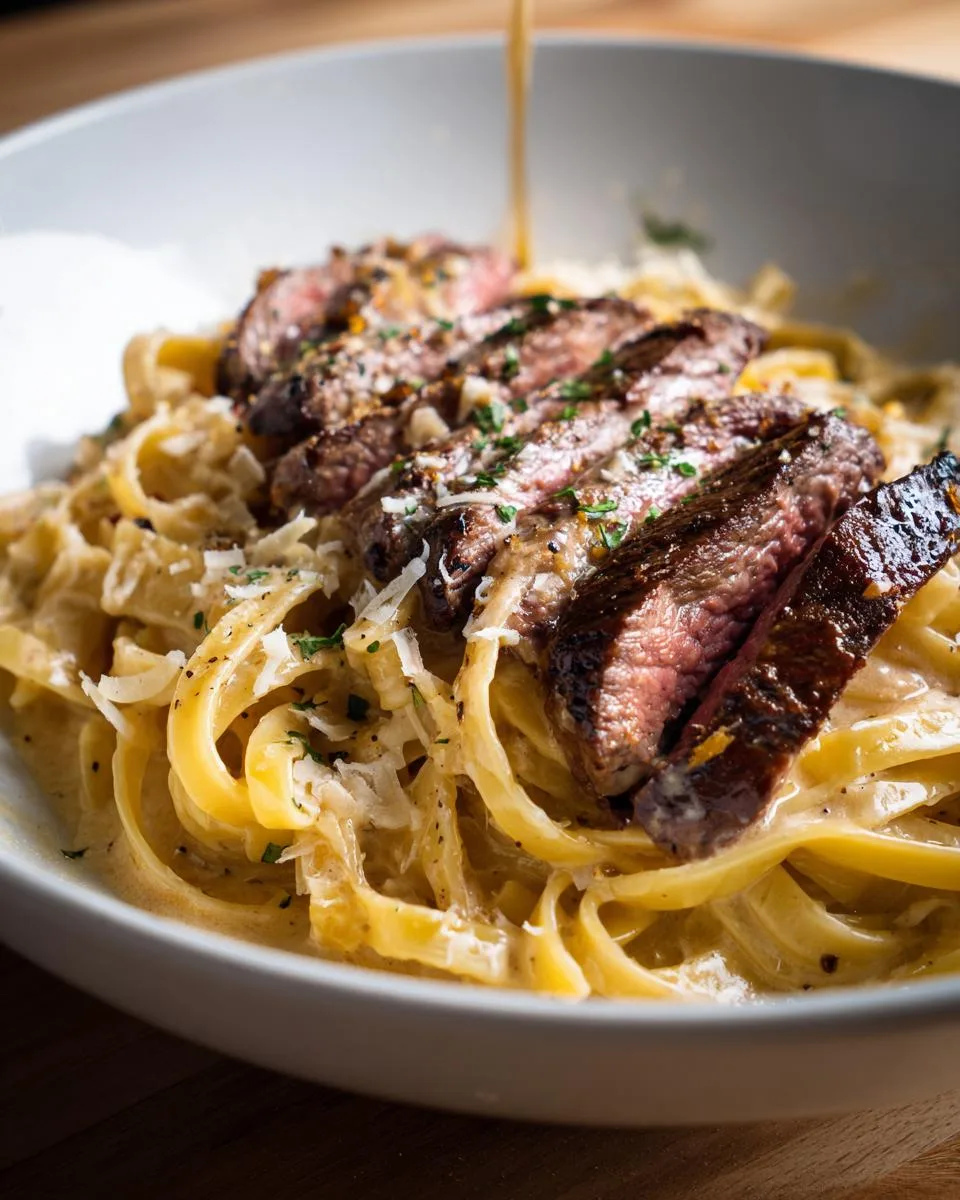 Creamy Steak Pasta Recipe - detail 4