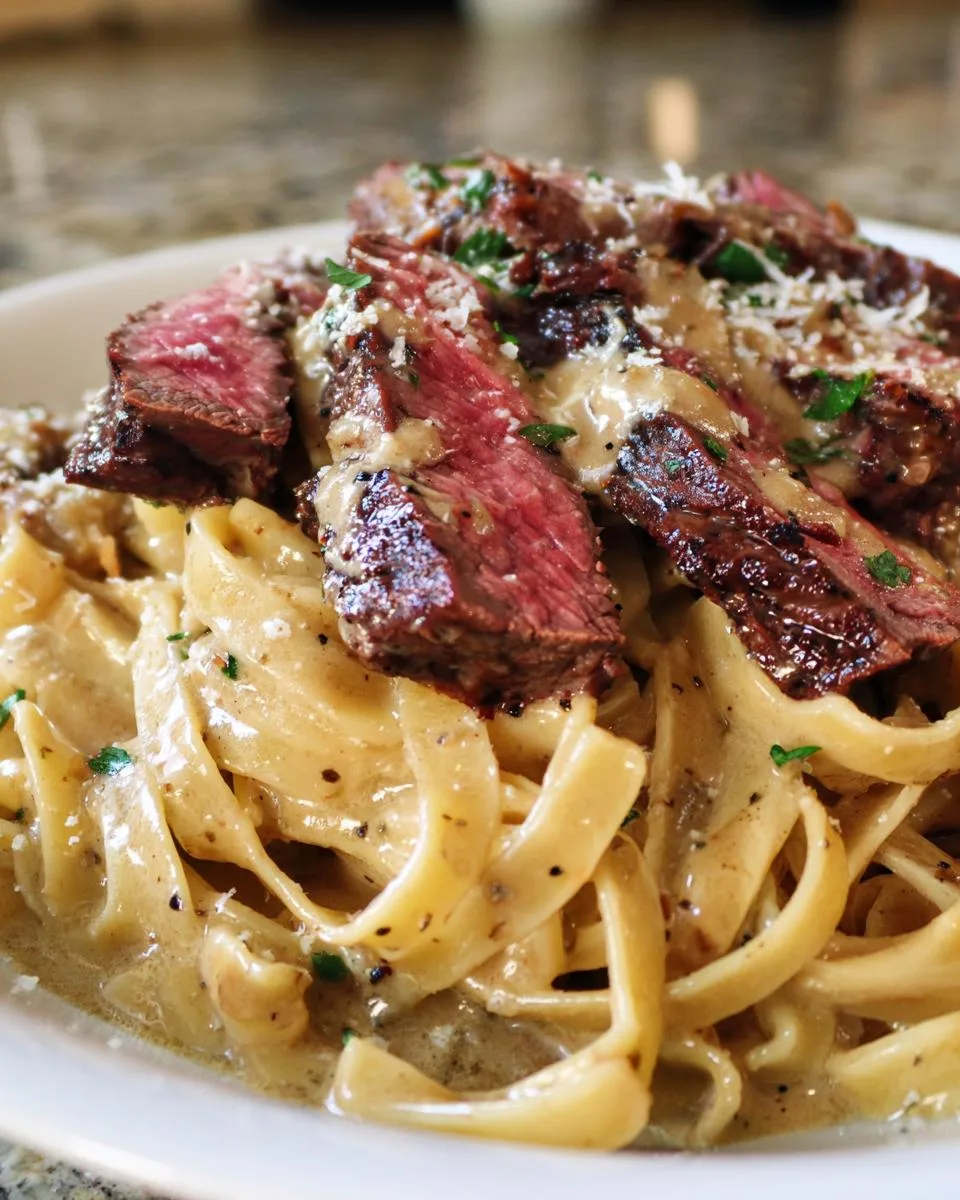 Creamy Steak Pasta Recipe - detail 1