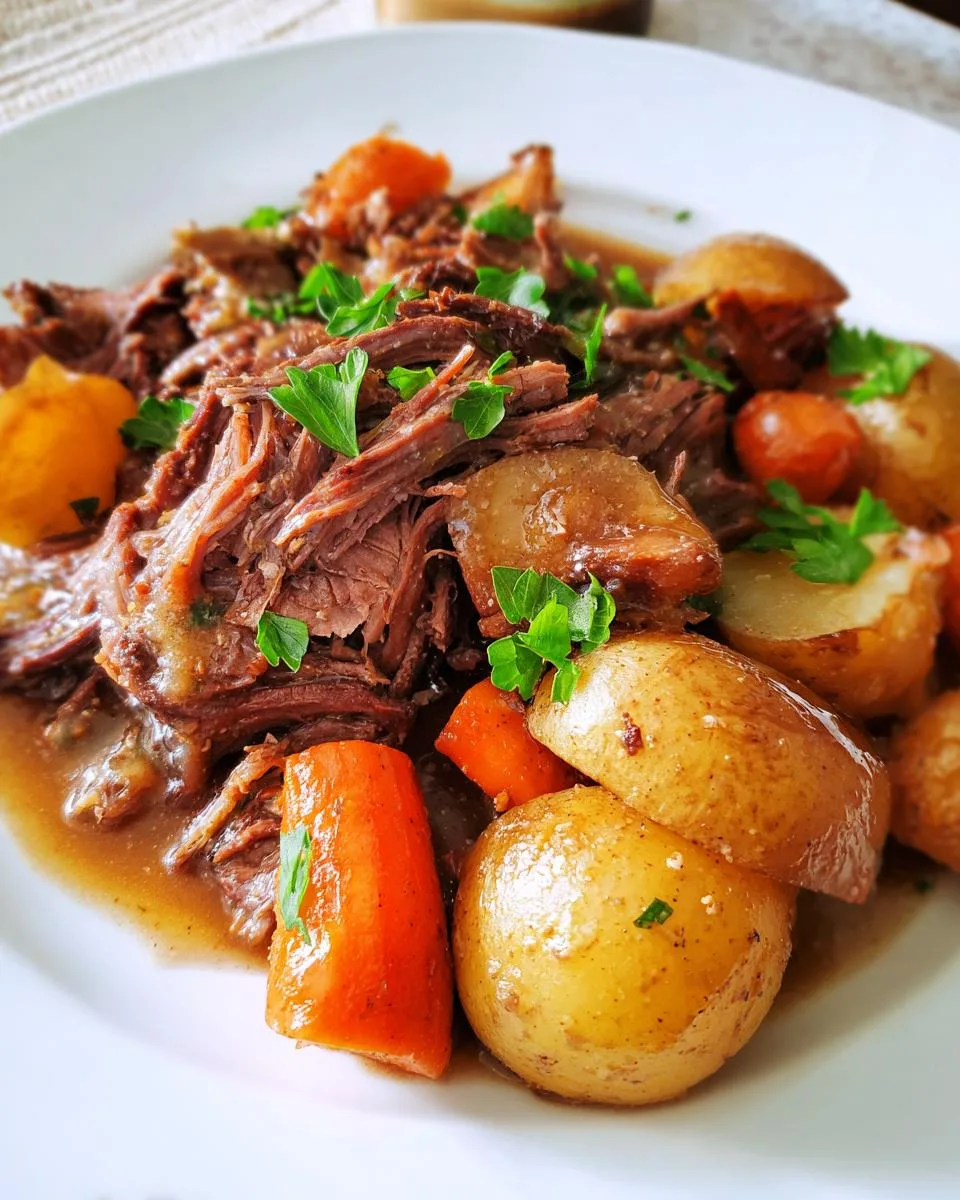 Crock Pot Pot Roast Gravy - detail 2