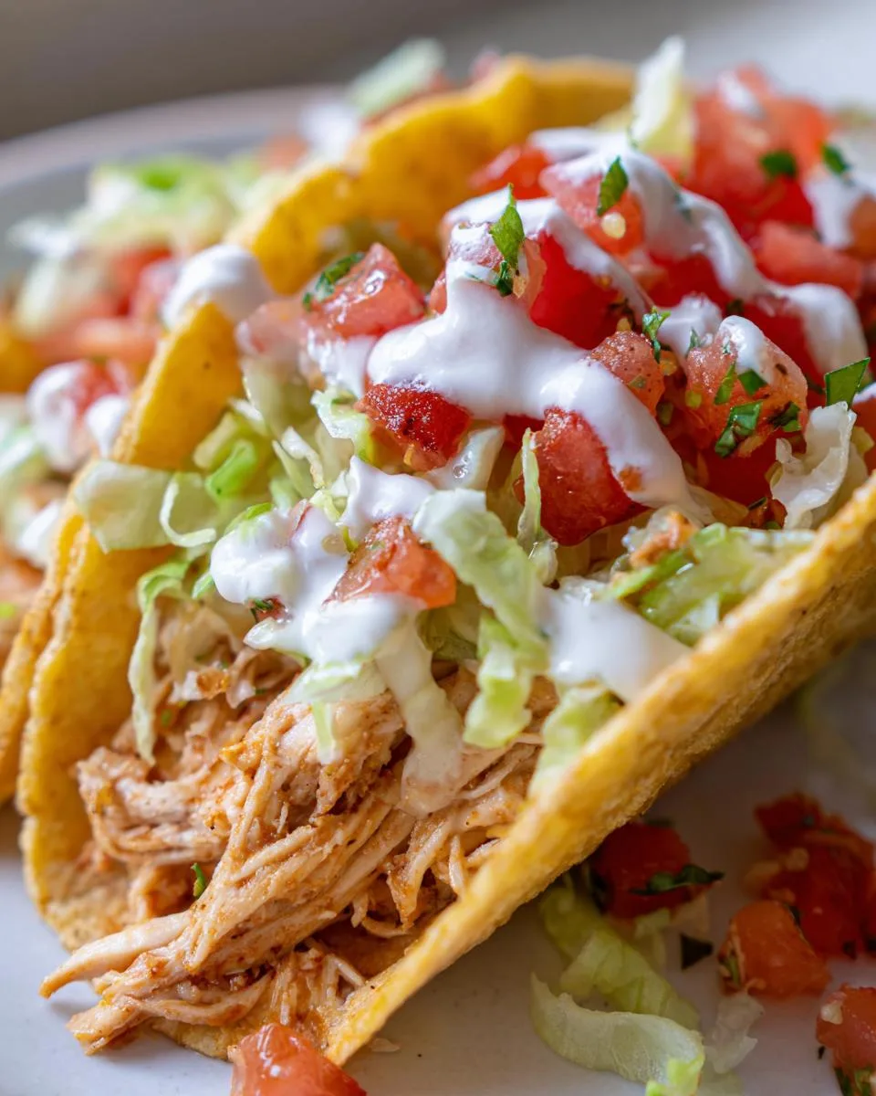 Crock Pot Ranch Chicken Tacos - detail 3