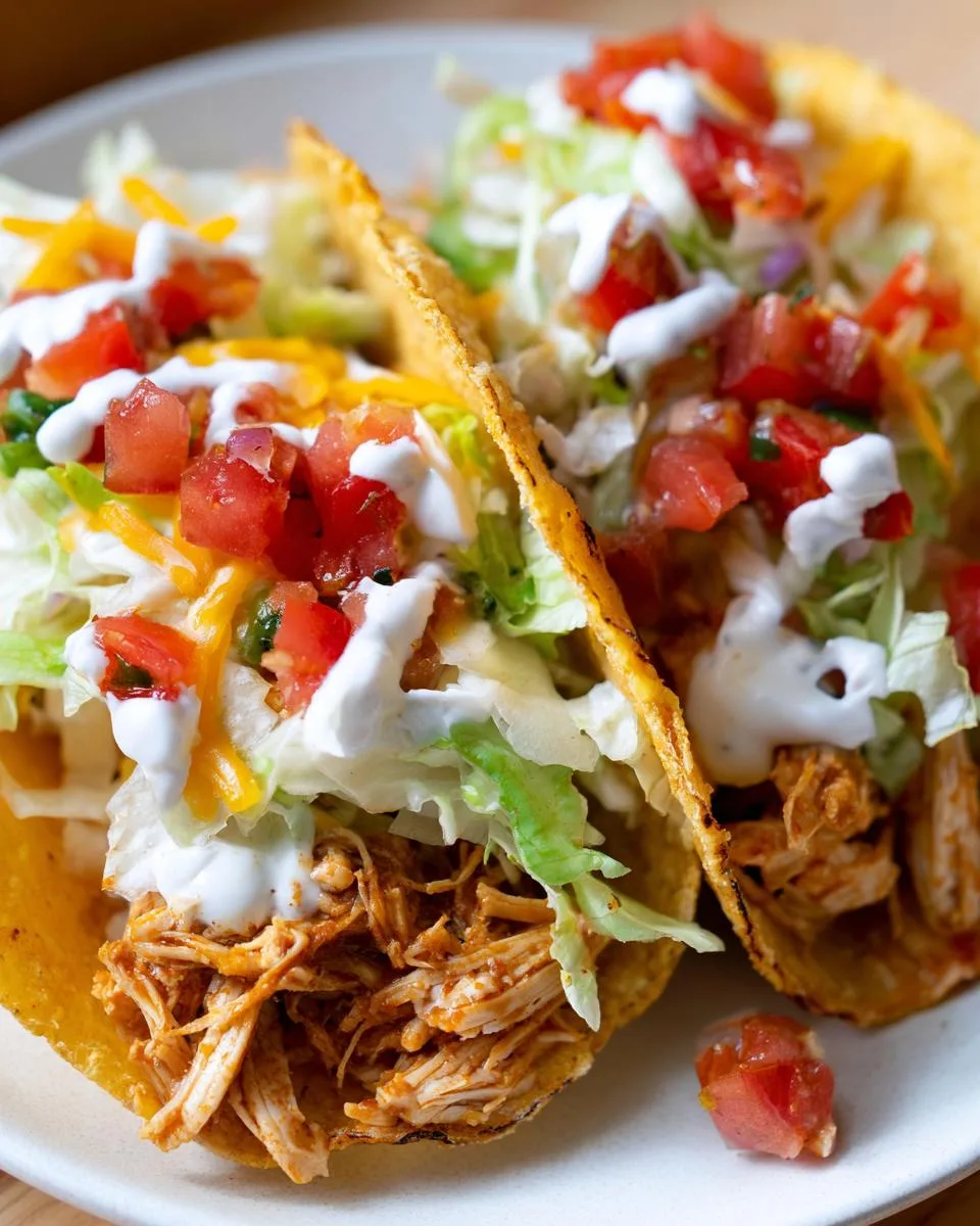 Crock Pot Ranch Chicken Tacos - detail 4