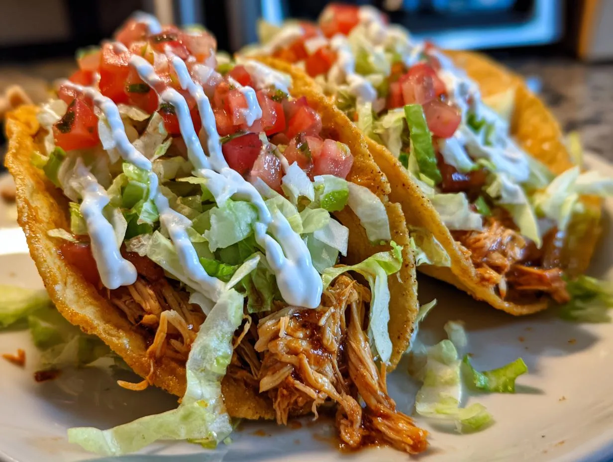 5-Ingredient Crock Pot Ranch Chicken Tacos Taste Amazing