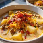 Crockpot Cheeseburger Soup