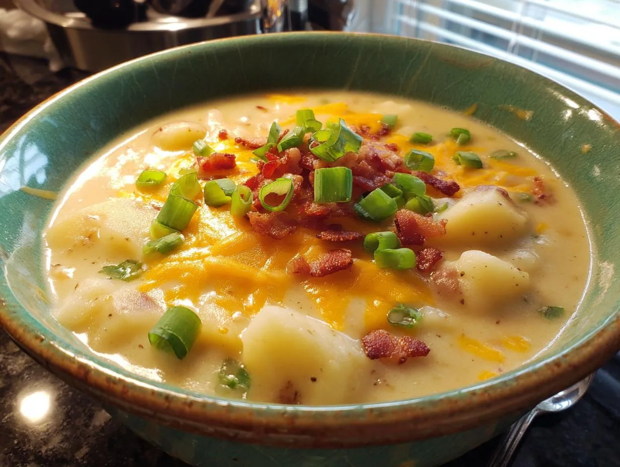 Creamy 6-Ingredient Crockpot Potato Soup You Need Now
