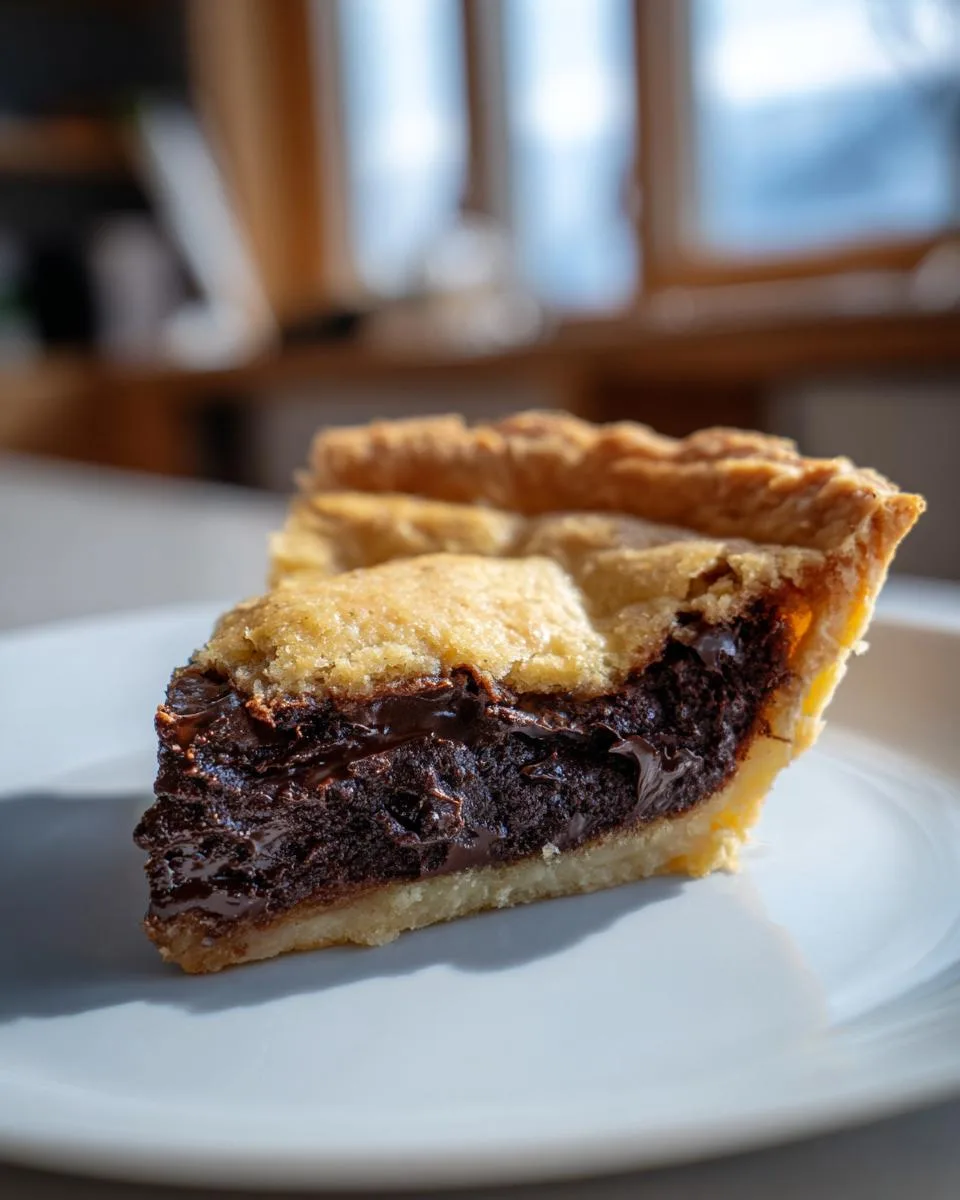 Dark Chocolate Chess Pie - detail 4