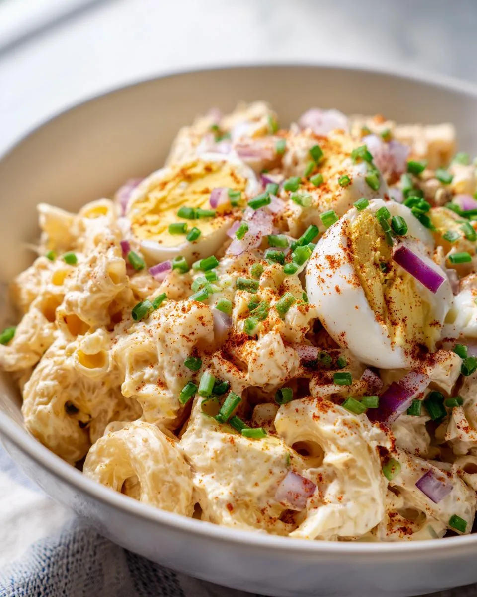 Deviled Egg Macaroni Pasta - detail 2