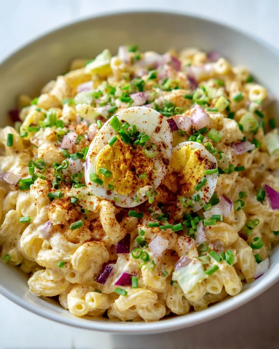 Deviled Egg Macaroni Pasta - detail 3