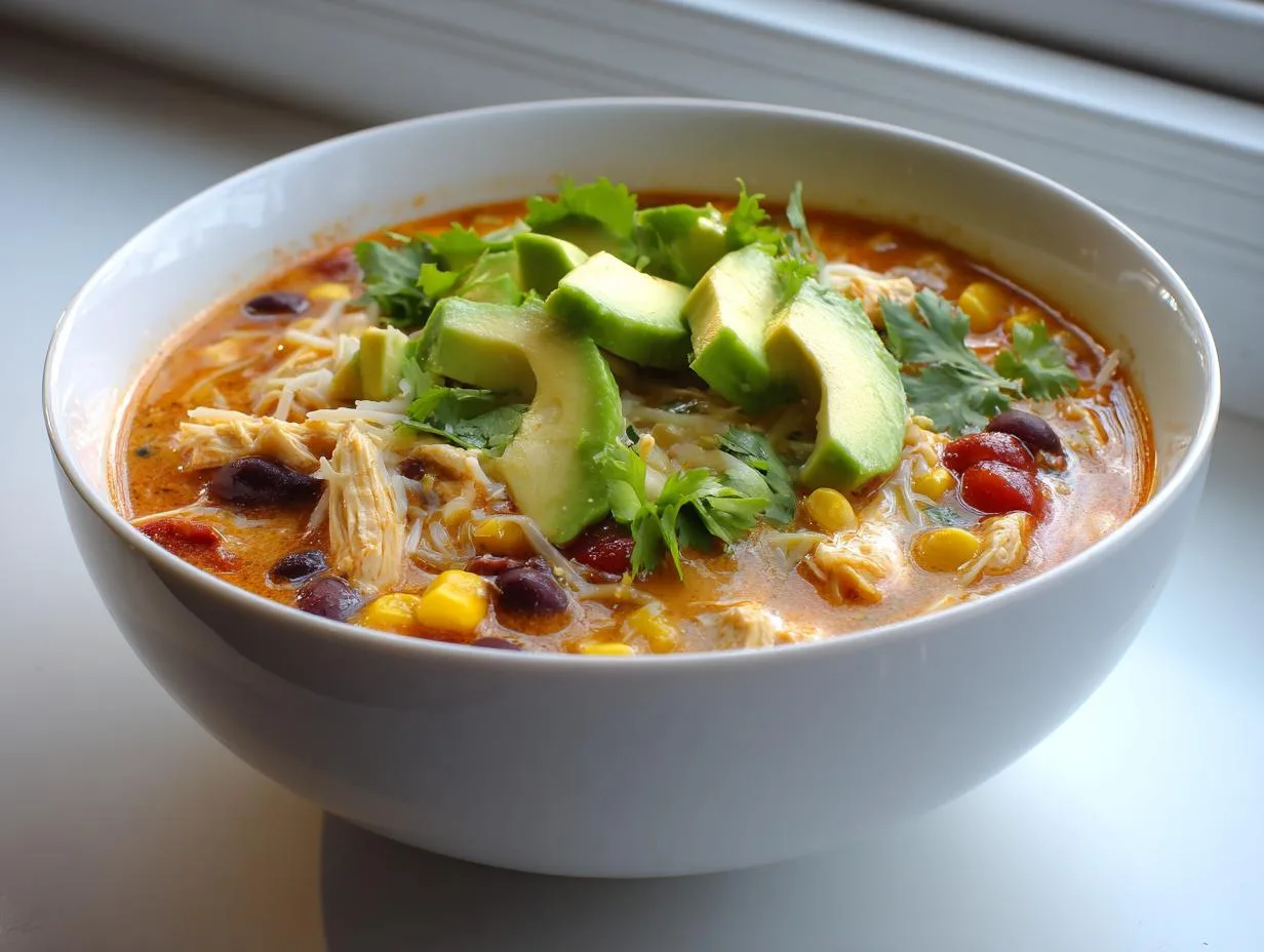 30-Minute Easy Chicken Taco Soup Your Family Will Devour