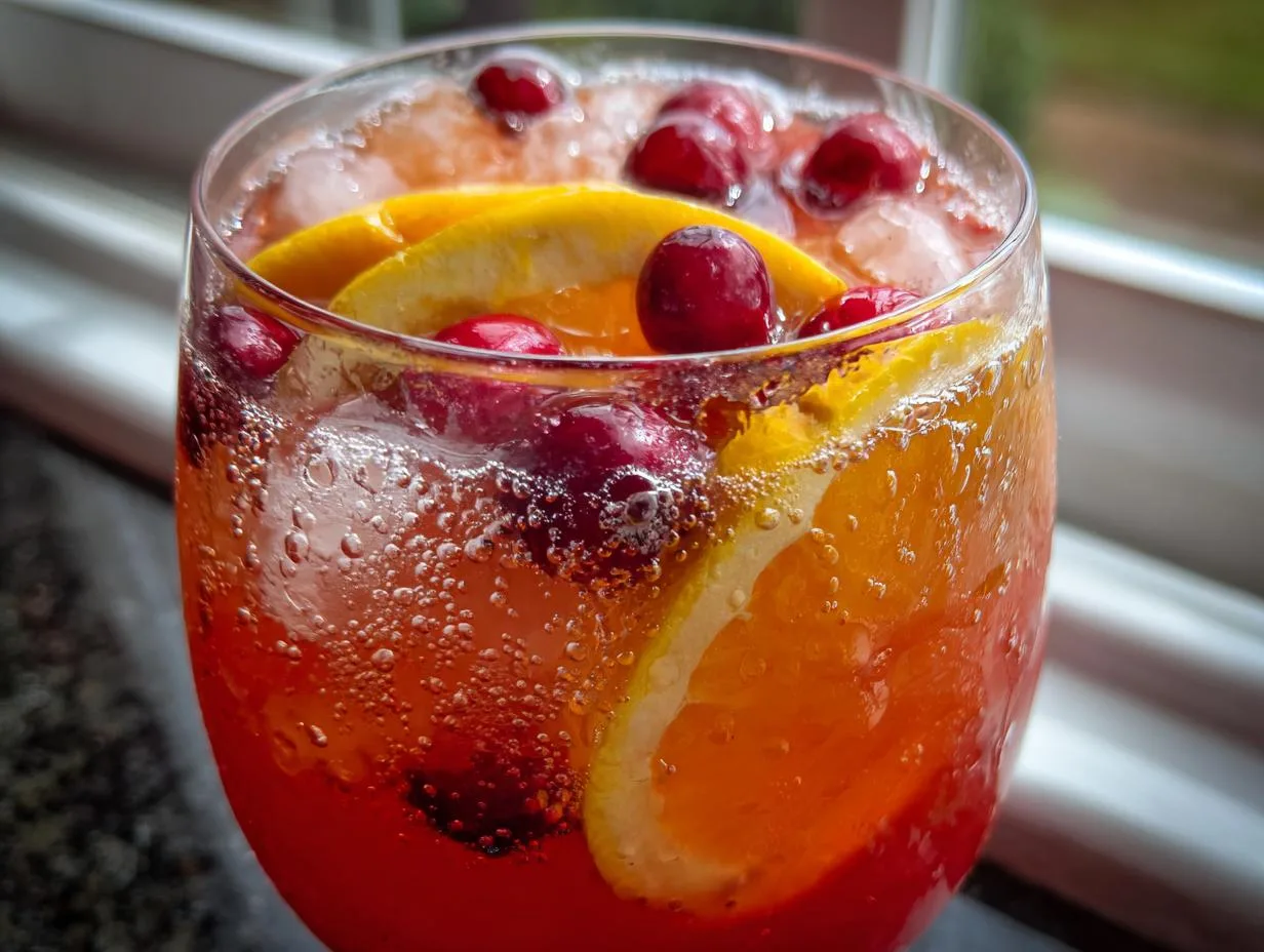 3-Ingredient Ginger Cranberry Punch Mocktail Everyone Craves