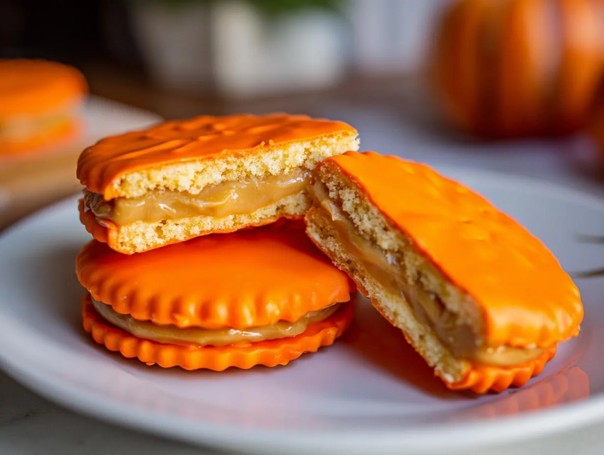 Spooky 4-Ingredient Halloween Peanut Butter Ritz Cookies