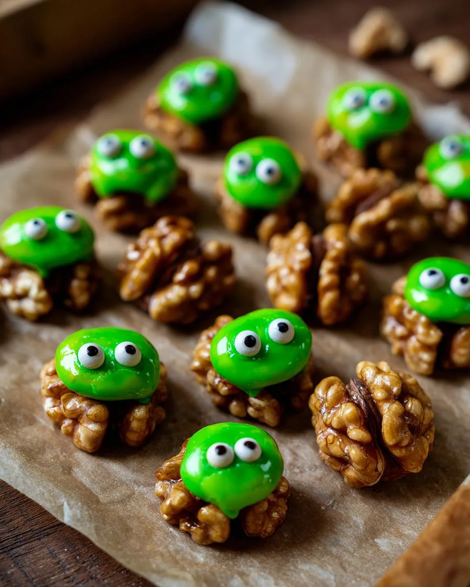 Halloween walnut goblins - detail 2