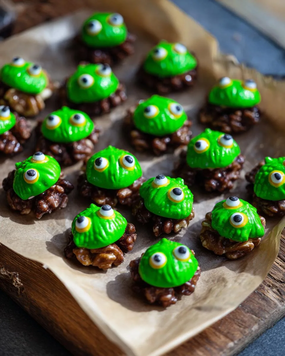 Halloween walnut goblins - detail 3