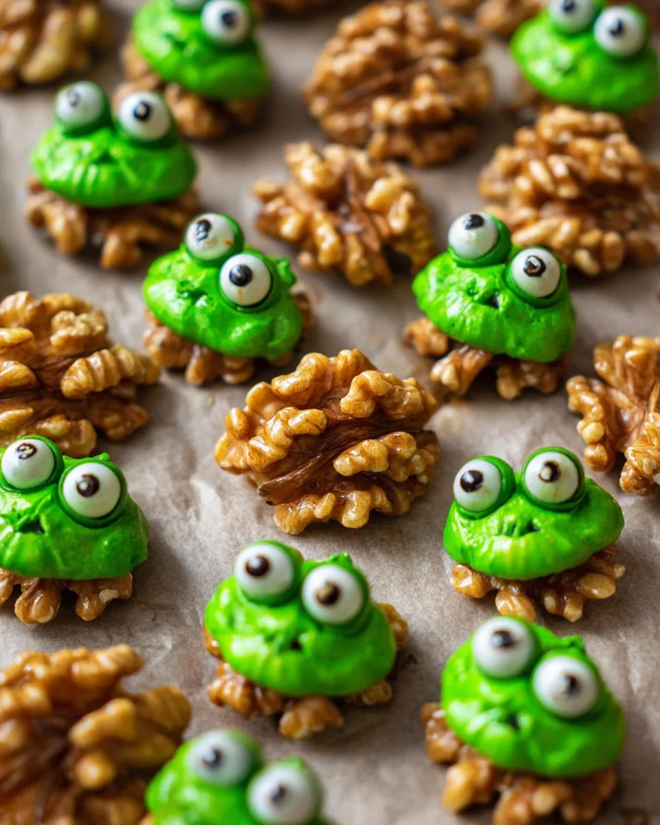 Halloween walnut goblins - detail 4