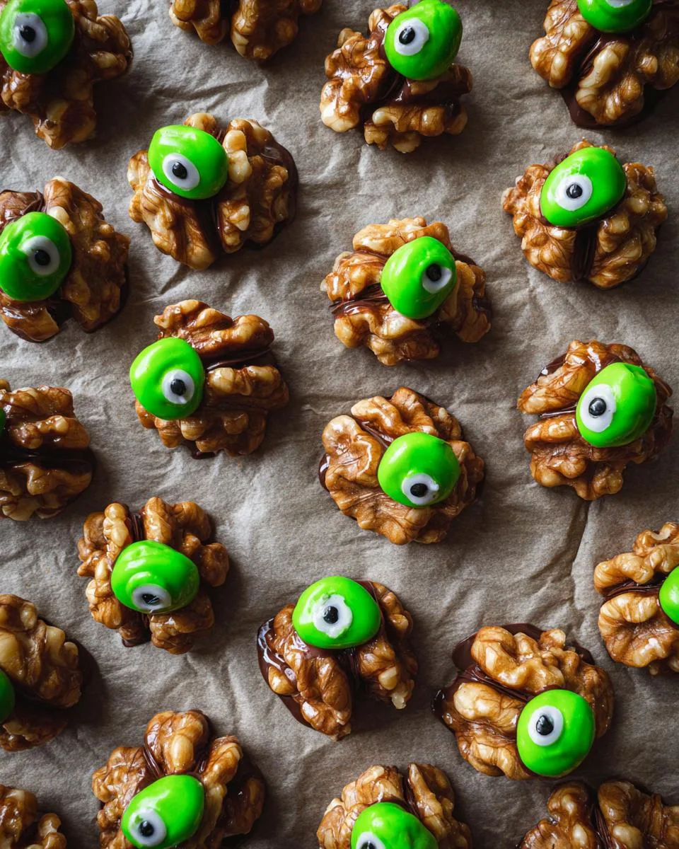 Halloween walnut goblins - detail 5