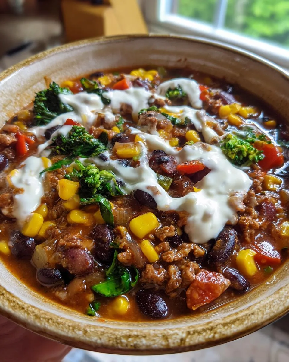 High Protein Taco Soup - detail 2