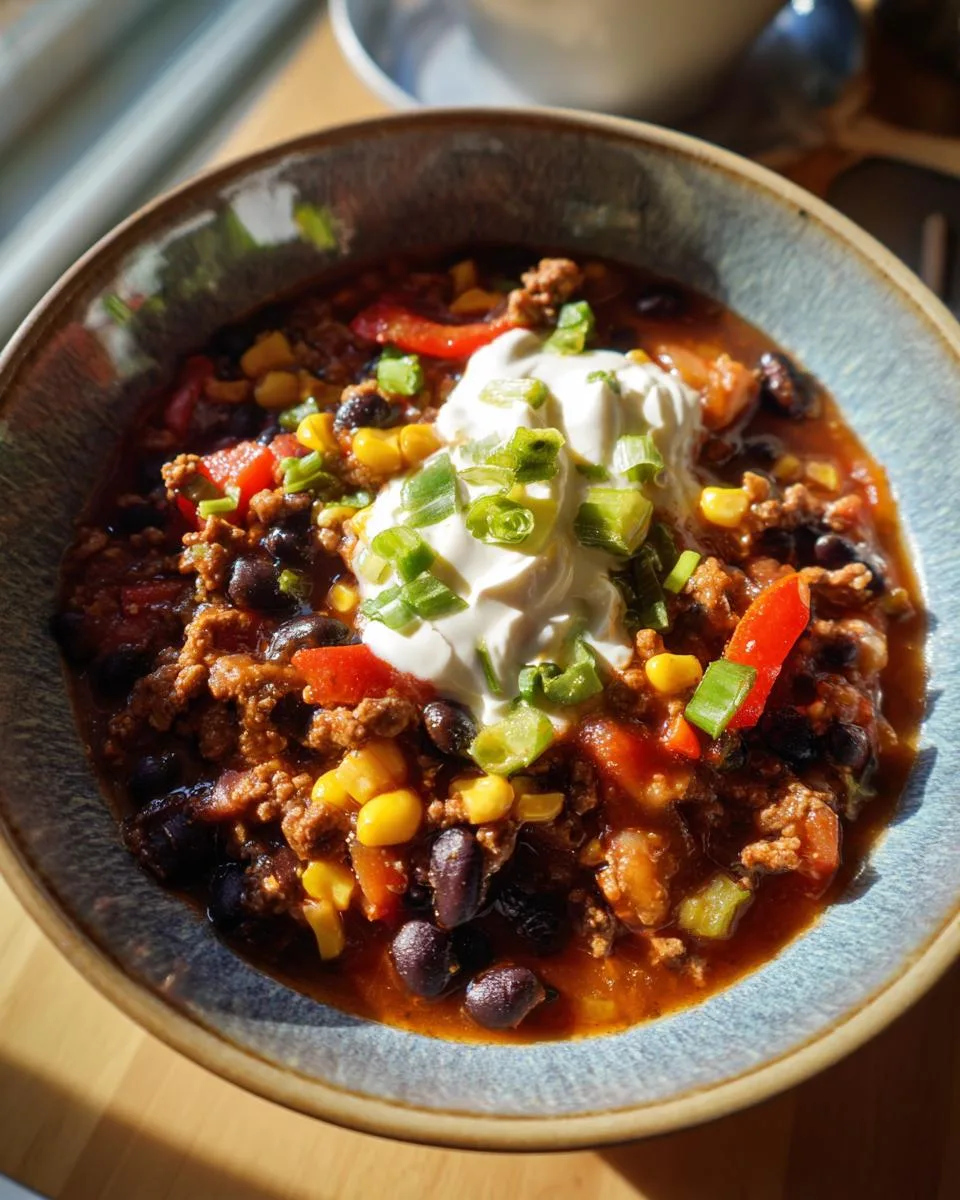 High Protein Taco Soup - detail 3