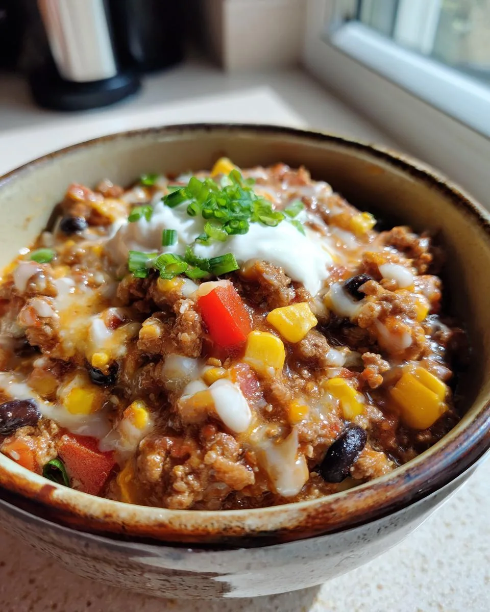 High Protein Taco Soup - detail 5