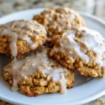 Iced Pumpkin Oatmeal Cookies