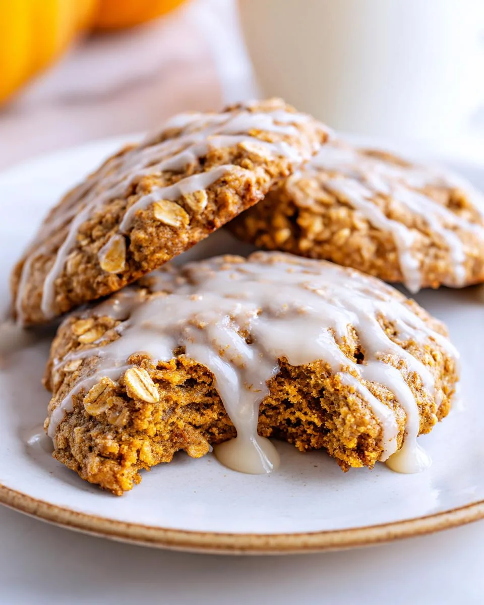 Iced Pumpkin Oatmeal Cookies - detail 2
