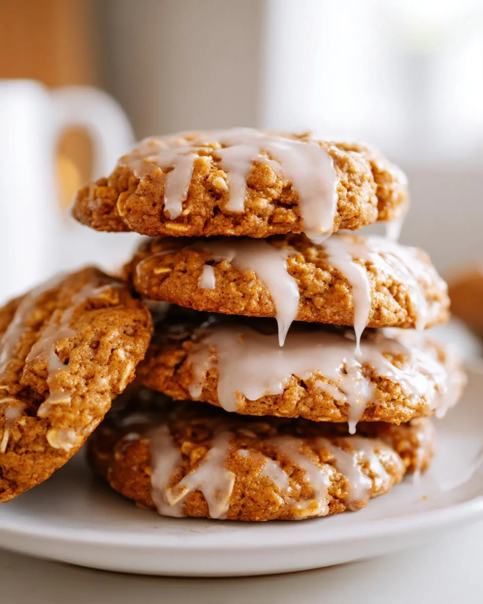 Iced Pumpkin Oatmeal Cookies - detail 3