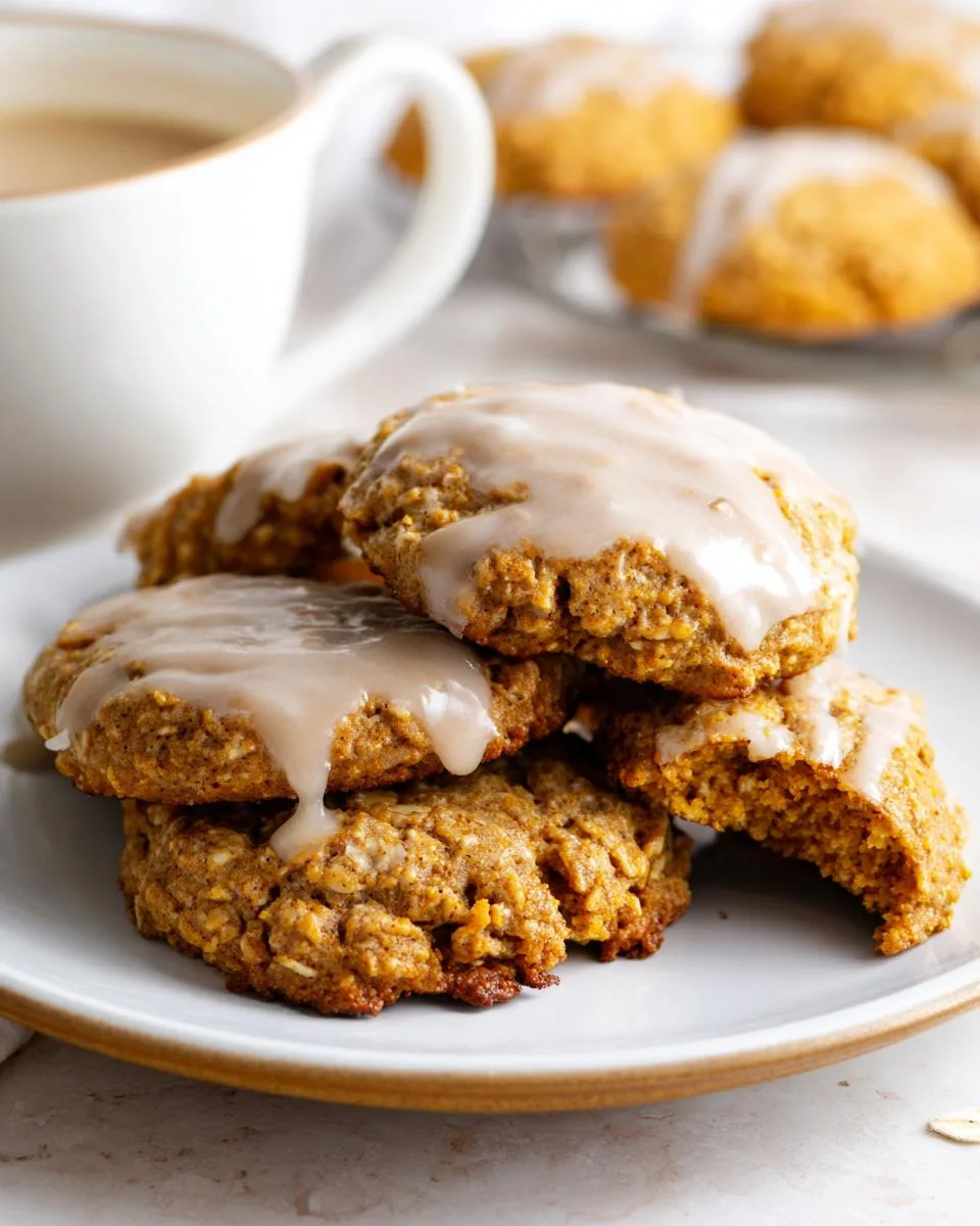 Iced Pumpkin Oatmeal Cookies - detail 5