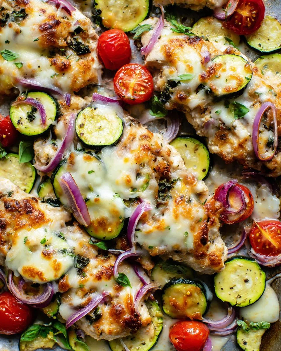 Mediterranean Chicken Zucchini Sheet Pan - detail 5