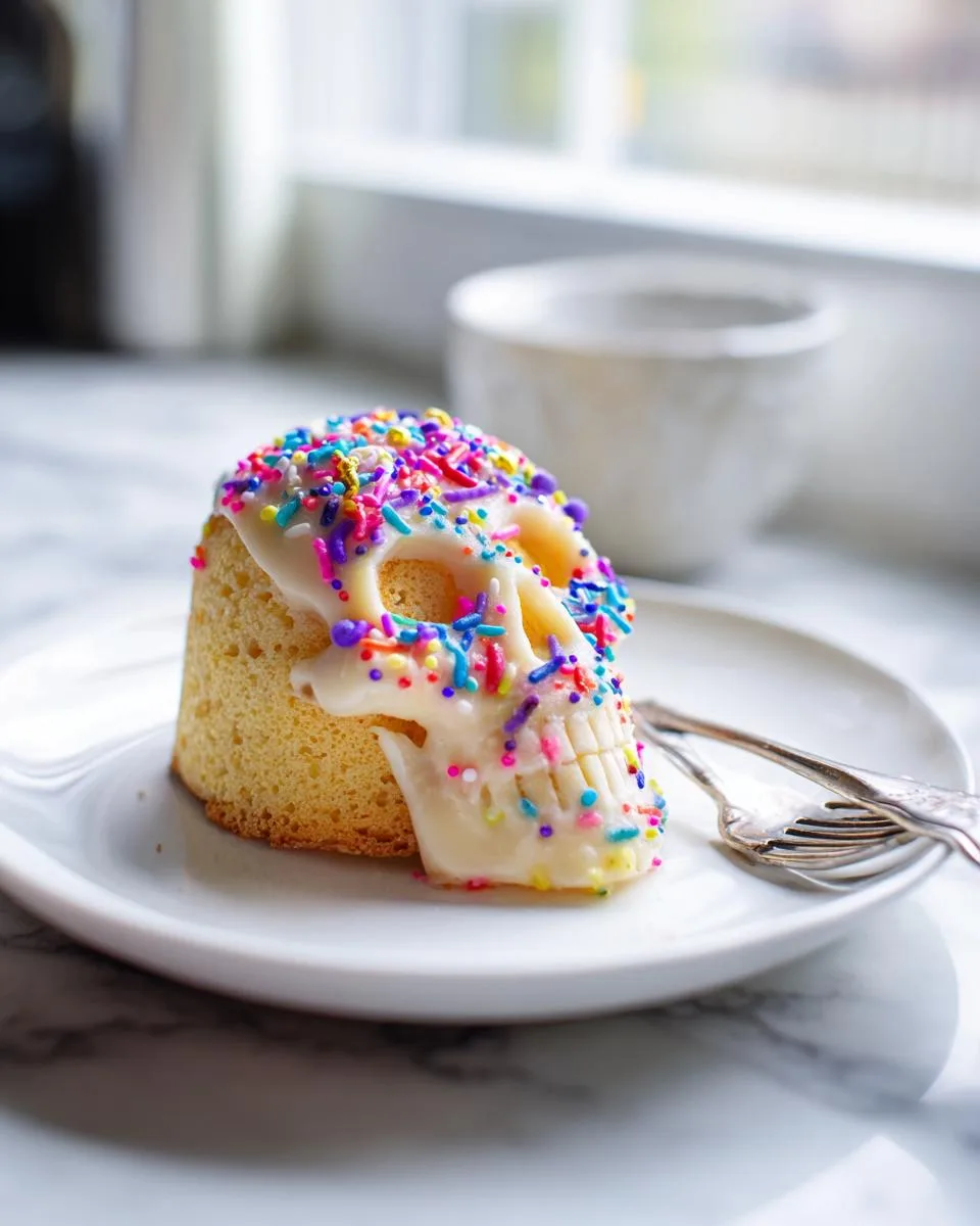 Mini Lemon Sugar Skull Cakes - detail 3