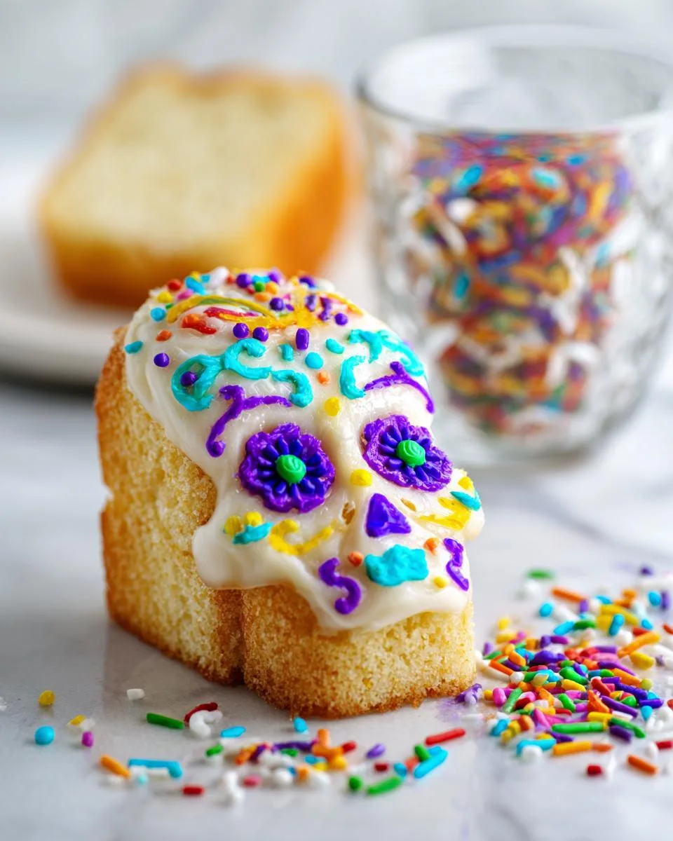 Mini Lemon Sugar Skull Cakes - detail 4