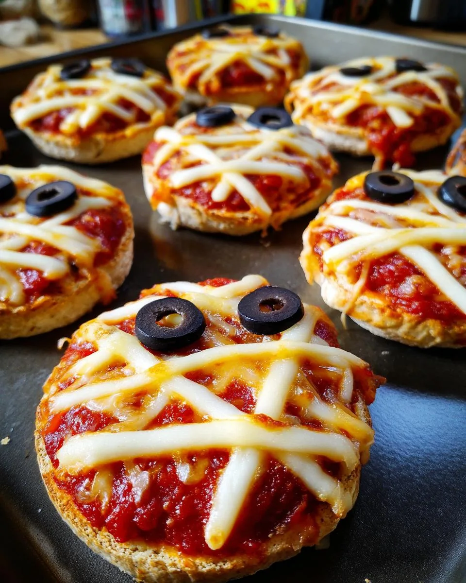 Mini Mummy Pizzas - detail 3