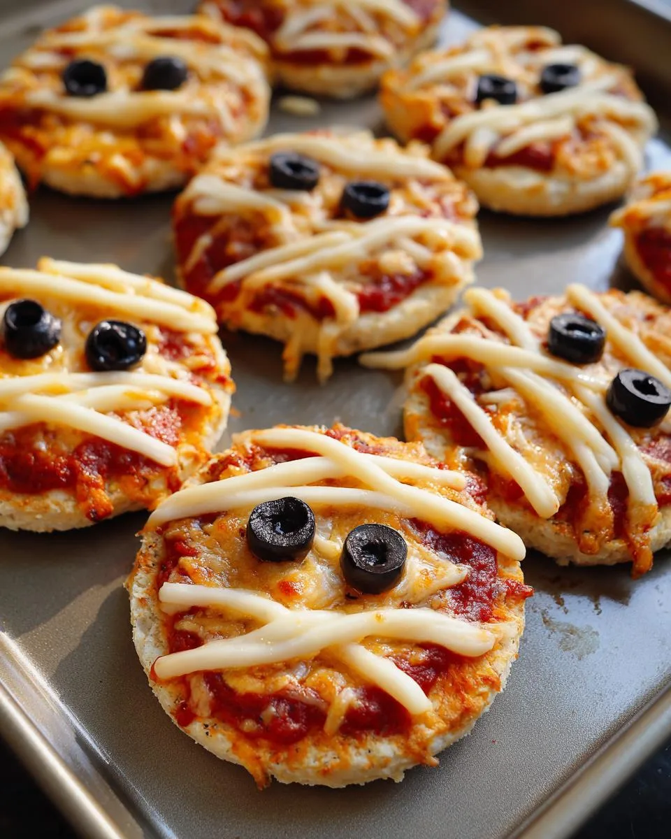 Mini Mummy Pizzas - detail 4