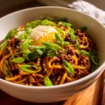 Mongolian Ground Beef Noodles