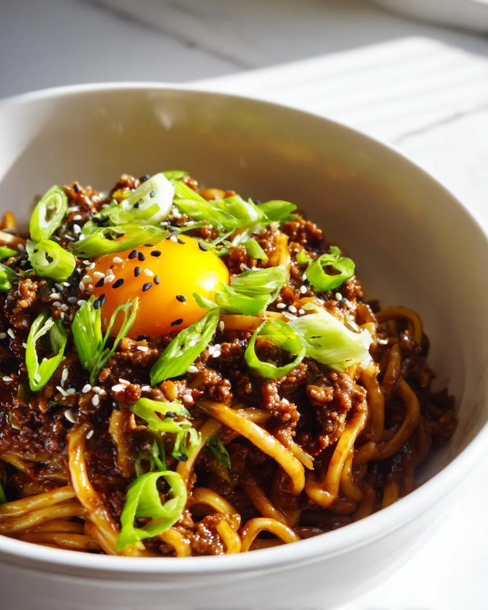Mongolian Ground Beef Noodles - detail 3
