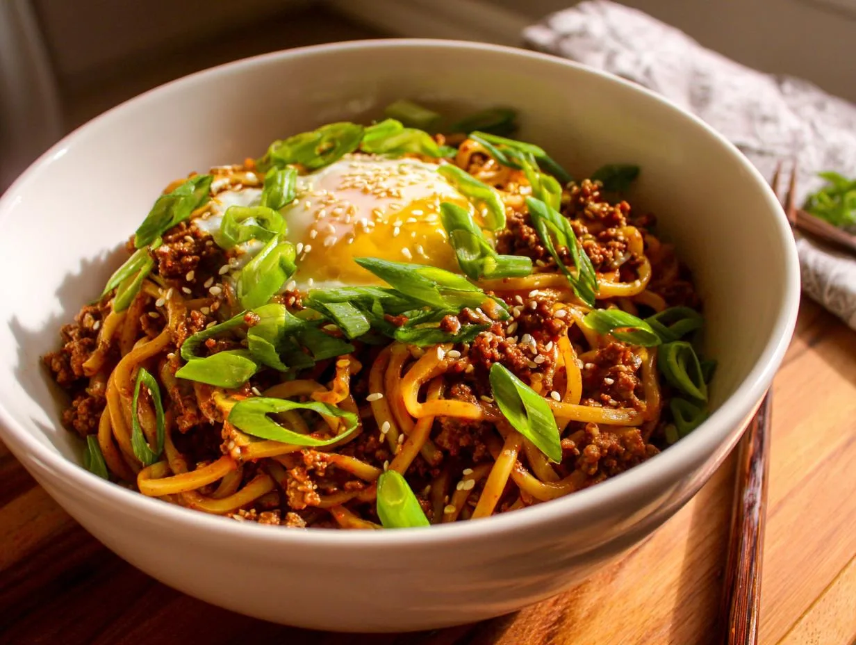 Mongolian Ground Beef Noodles: A 30-Minute Flavor Bomb