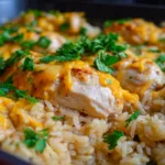 One Pan Chicken and Rice Bake