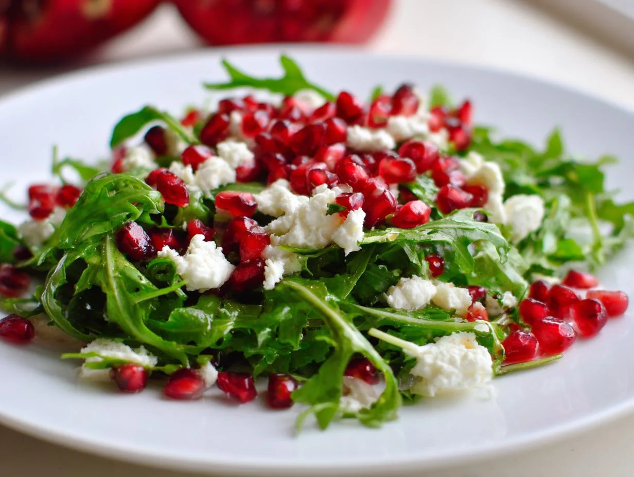 5-Minute Pomegranate And Arugula Salad: A Fresh Flavor Burst