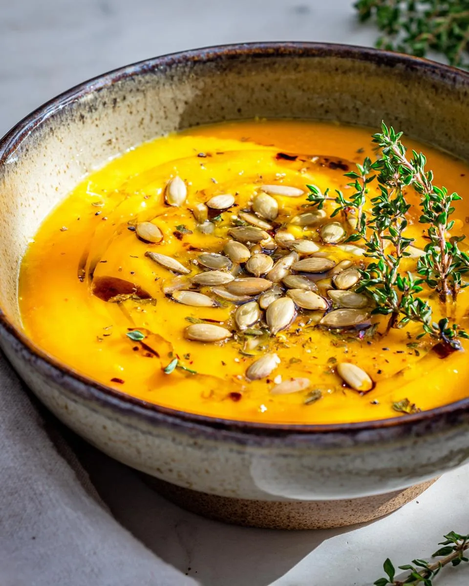 Protein Butternut Squash Soup - detail 3