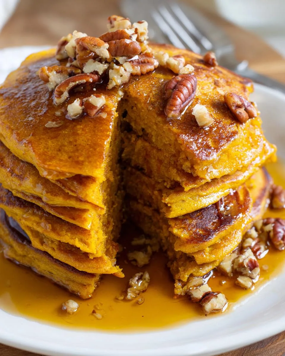 Pumpkin Greek Yogurt Pancakes - detail 2