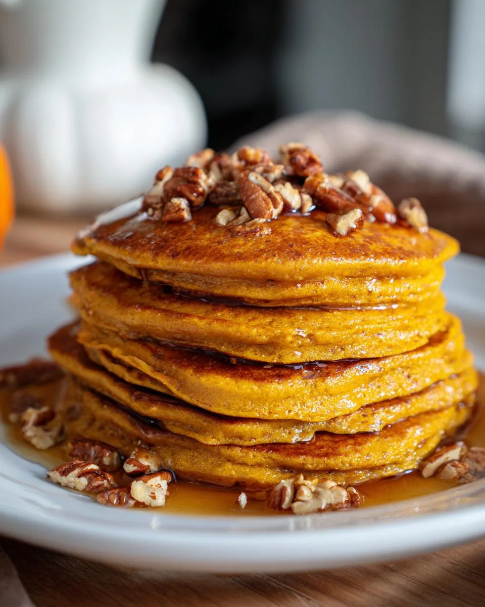 Pumpkin Greek Yogurt Pancakes - detail 3