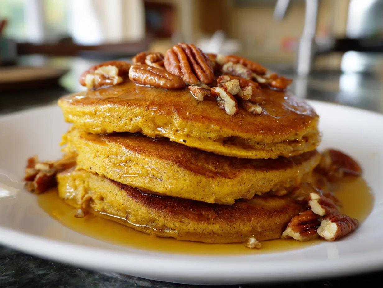 Fluffy Pumpkin Greek Yogurt Pancakes – 15-Minute Bliss