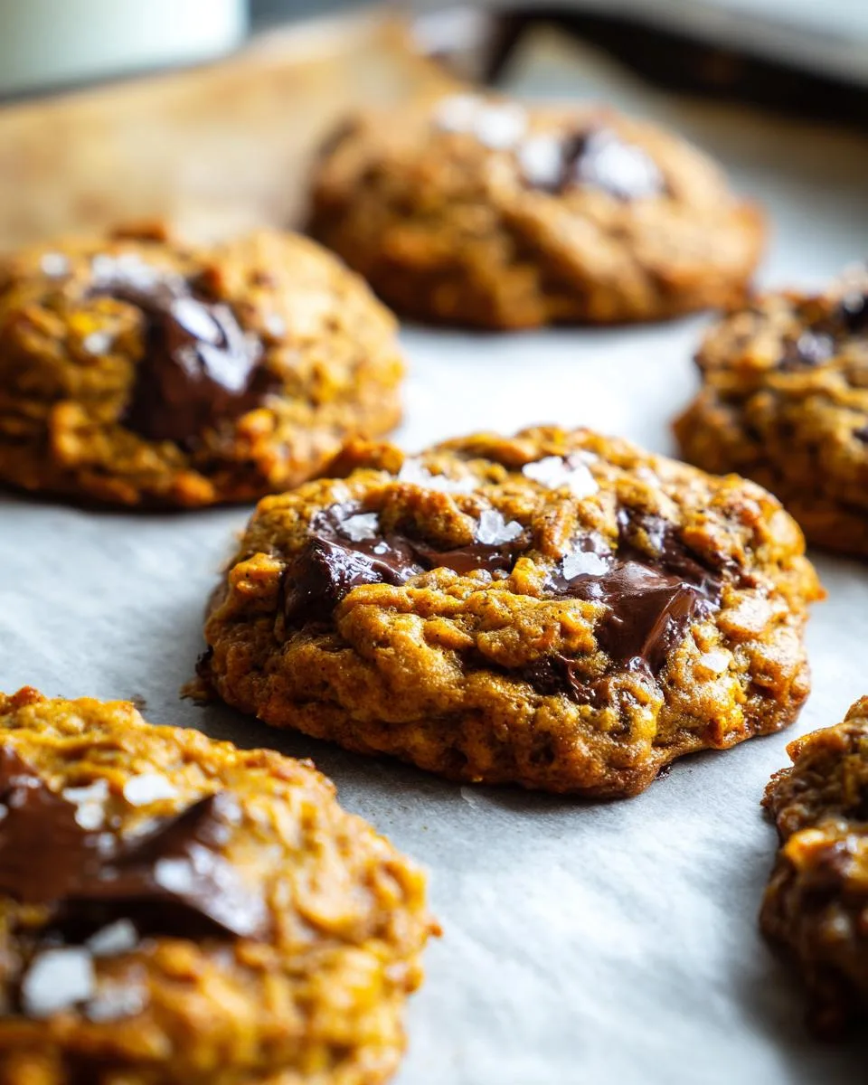 Pumpkin Oatmeal Chocolate Cookies - detail 2