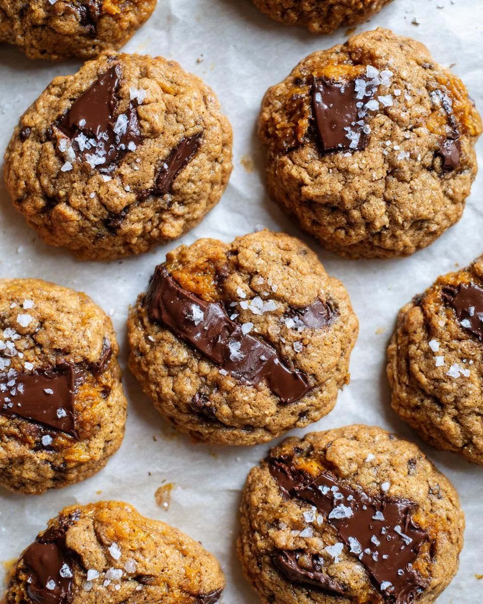 Pumpkin Oatmeal Chocolate Cookies - detail 3