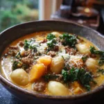 Savory Butternut Squash Gnocchi Soup