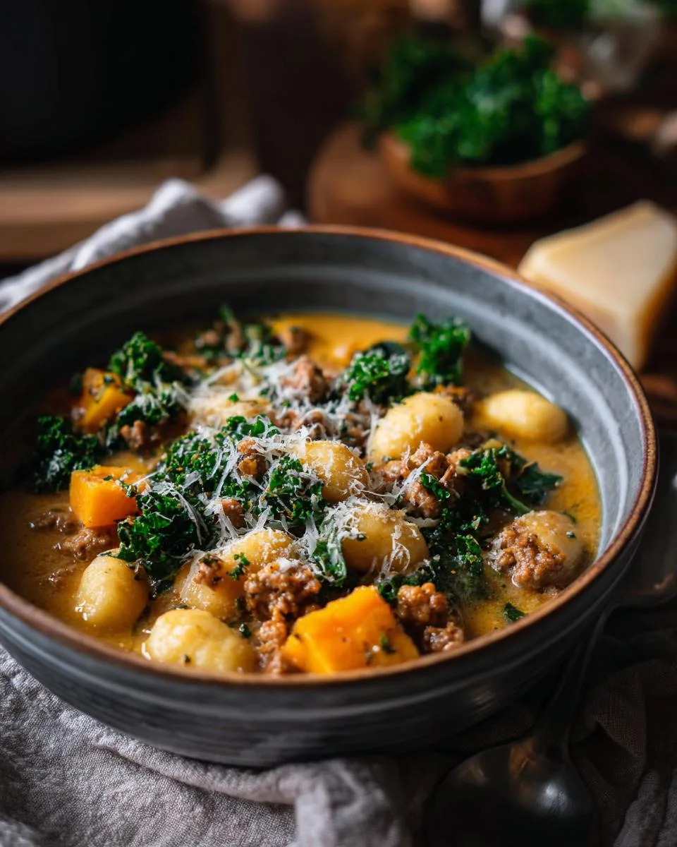 Savory Butternut Squash Gnocchi Soup - detail 5