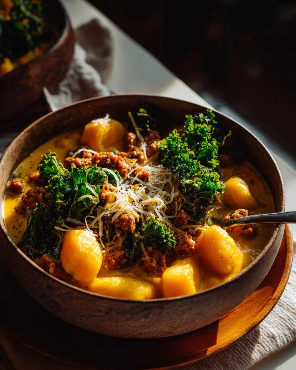 Savory Butternut Squash Gnocchi Soup - detail 4