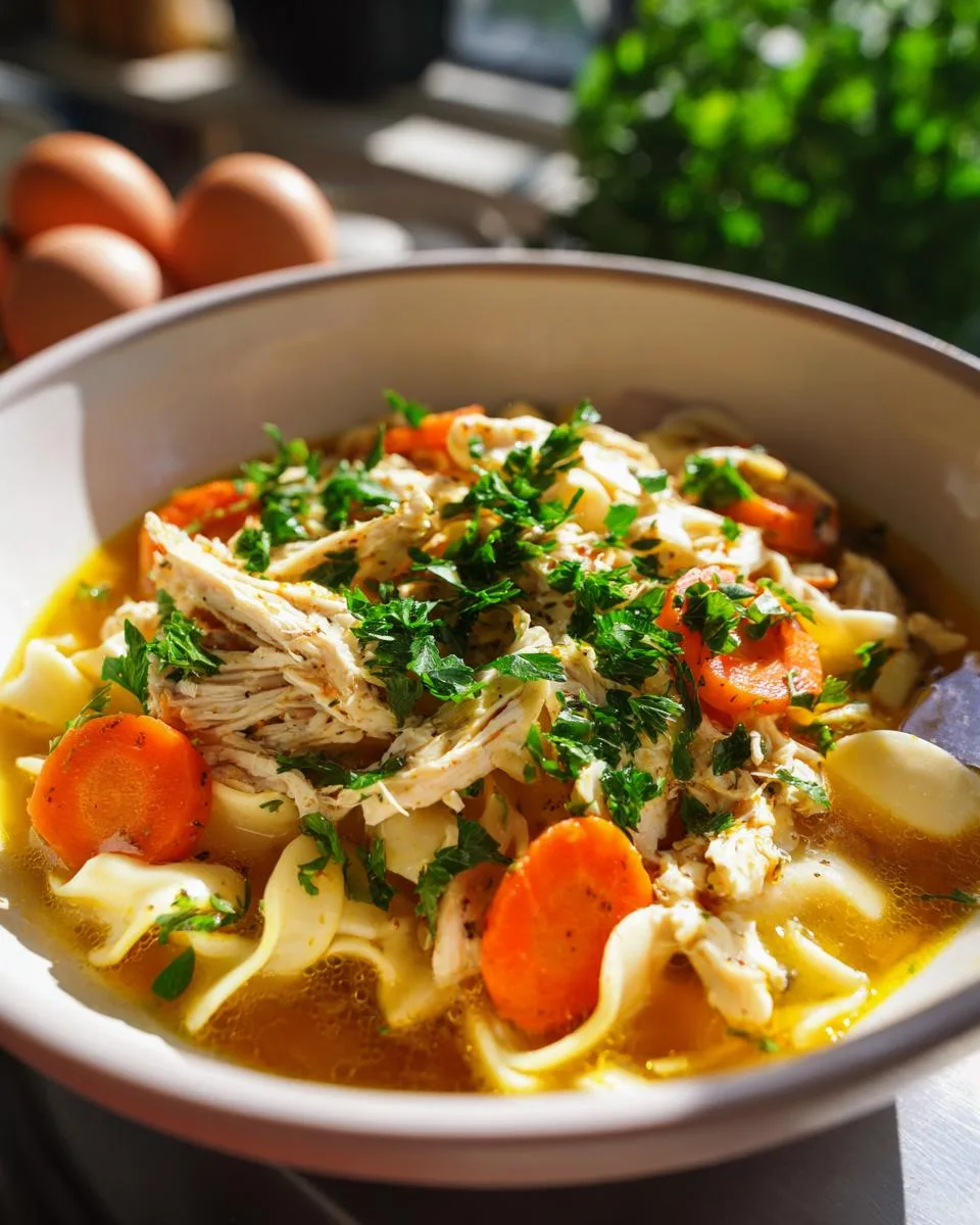 Slow Cooker Chicken Noodle Soup - detail 2