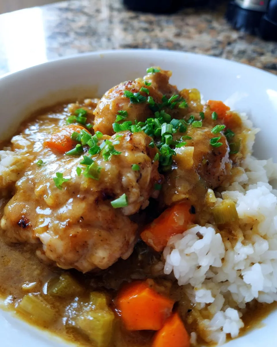 Smothered Chicken and Rice - detail 3