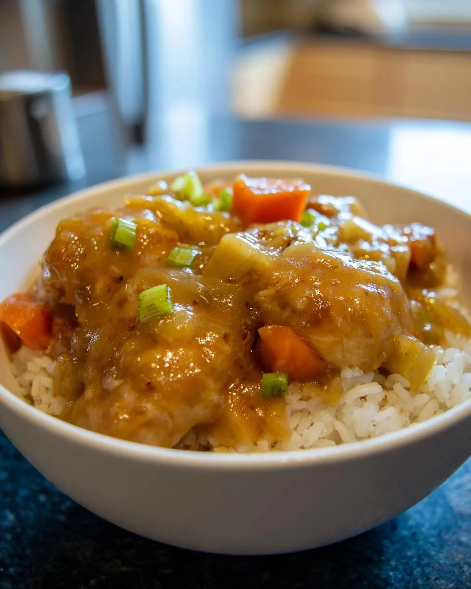 Smothered Chicken and Rice - detail 4